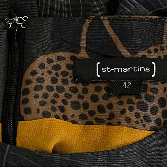 St-Martins Karen Print Shift Dress, NWOT, EU 42 - Picture 2 of 16